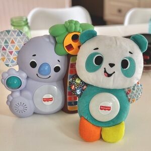 Fisher-Price Linkimals Counting Koala and Panda with Interactive Lights & Music